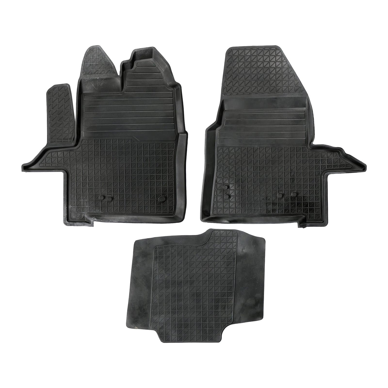 3D Premium Gummi Auto Fussmatten Set Passend für Ford Transit Baujahr ab 2014