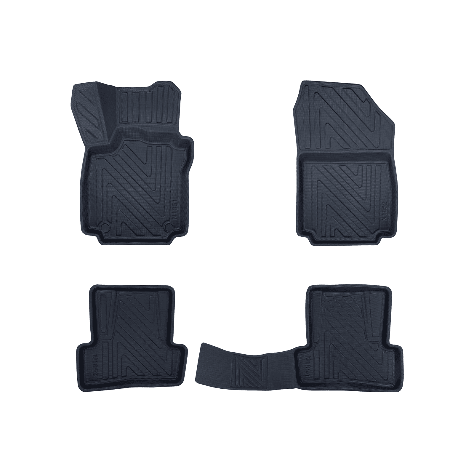 3D Fussmatten passend für Renault Clio 4 (IV) 2012 - 2019