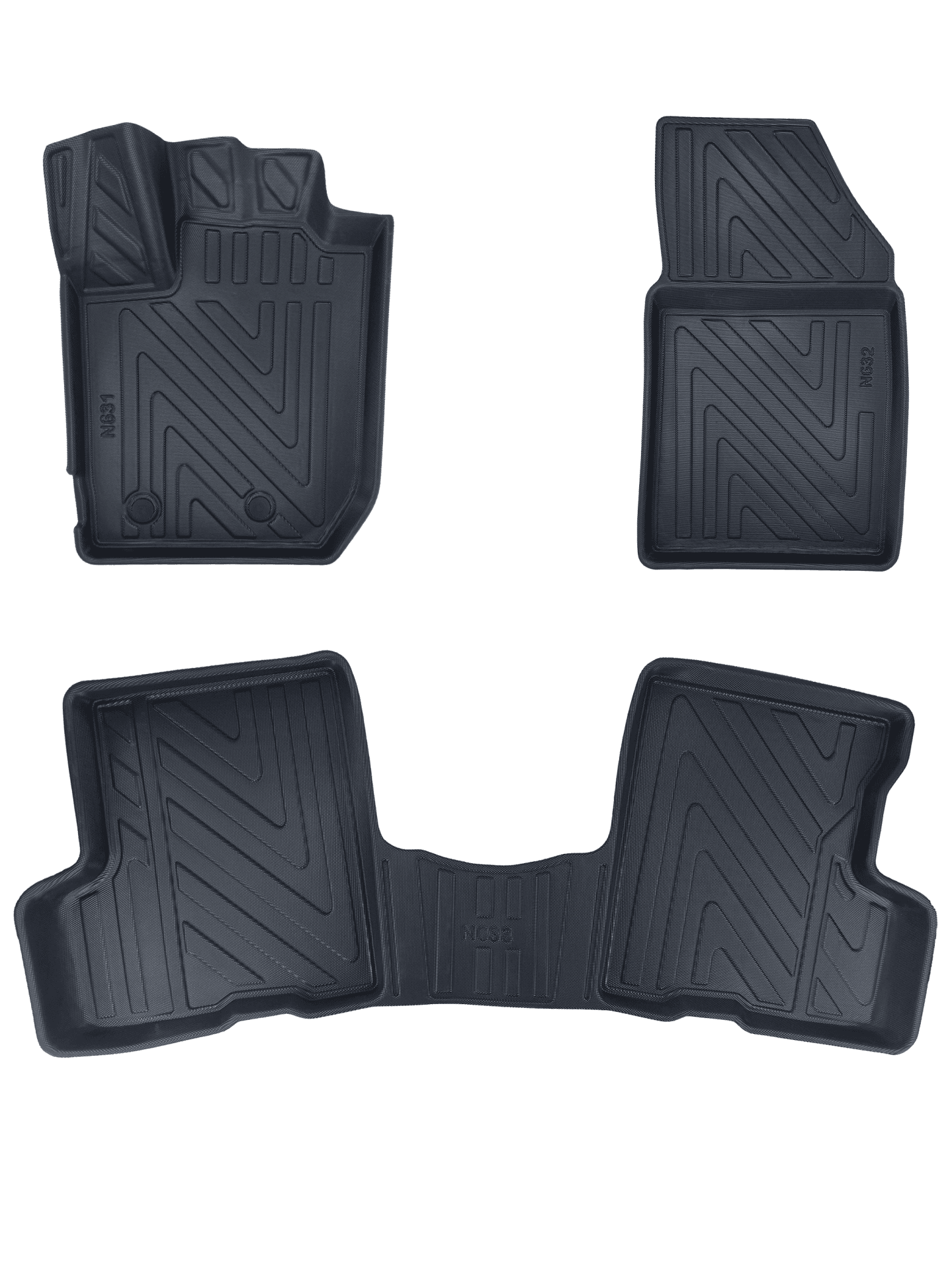 3D Auto Fussmatten Set passend für Dacia Duster 4x4 (3.Gen) Baujahr ab 2023