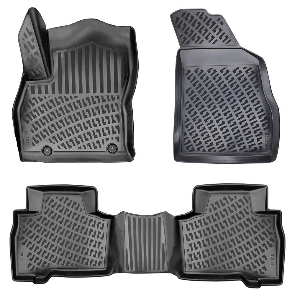 3D Premium Gummi Auto Fussmatten Set Passend für Citroen Nemo Baujahr 2008-2015