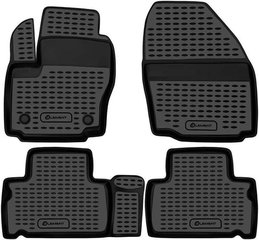 3D Auto Fussmatten Set passend für Ford C-Max (2.Gen) Baujahr 2010-2019