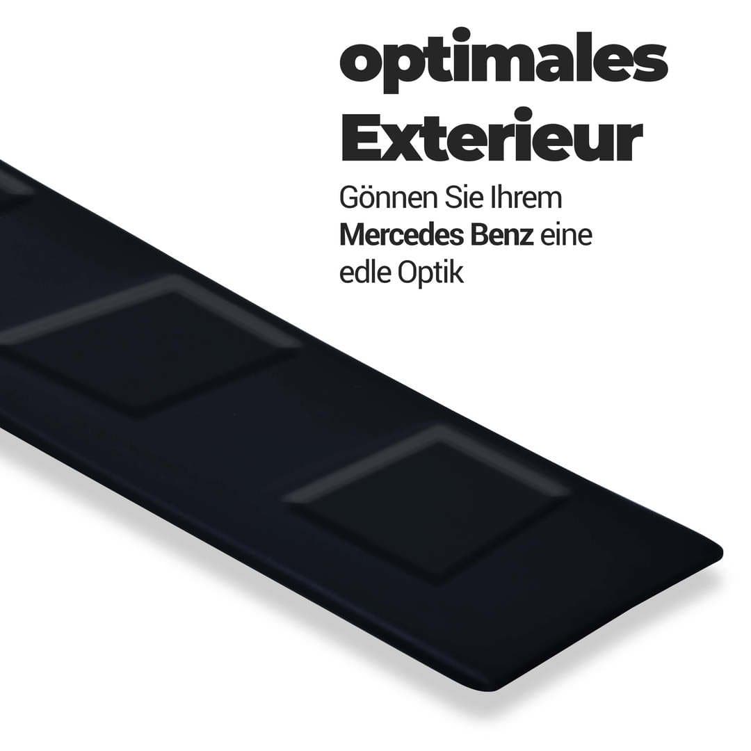 Gepäckschwelle Innenschutz aus ABS Kunststoff in schwarz Passend für Mitsubishi Outlander Bj 2012-2015