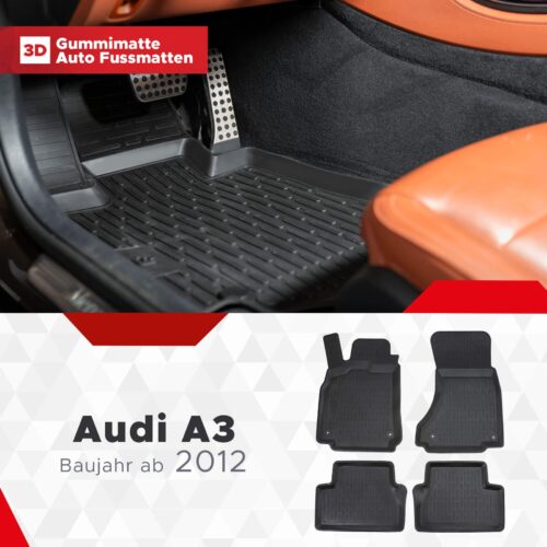 Audi A3 2012–2020 – Fussmatten 3D