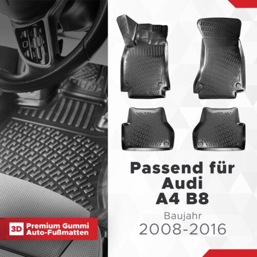Audi A4 B8 2008–2016 – Fussmatten 3D