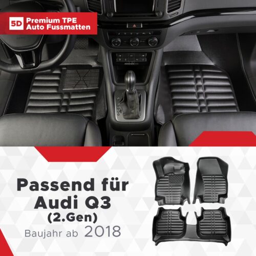 Audi Q3 (2. Gen) ab 2018 – Fussmatten 5D