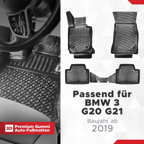 BMW 3er (G20) (G21) ab 2019 – Fussmatten 3D