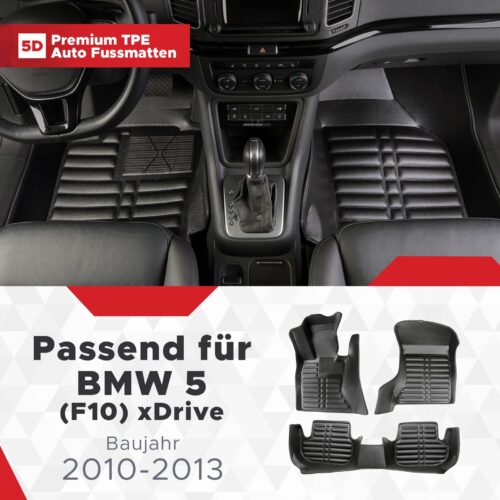 BMW 5er (F10) xDrive 2010–2013 – Fussmatten 5D