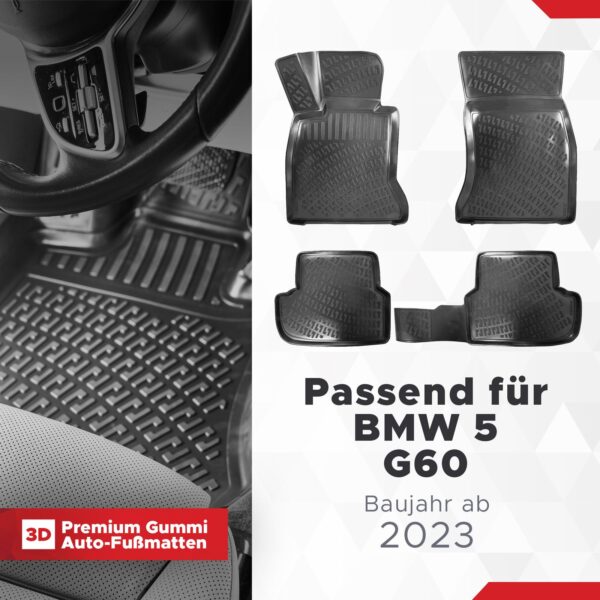 BMW 5er (G60) ab 2023 – Fussmatten 3D