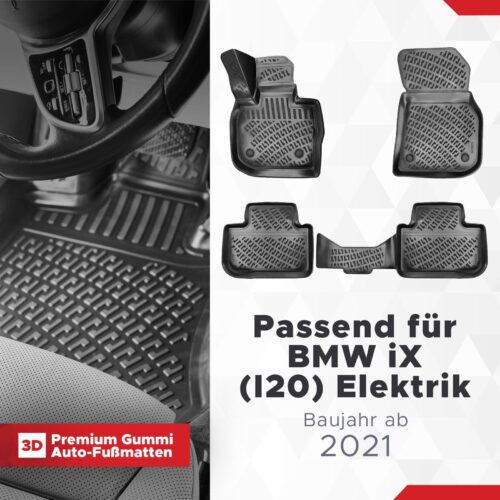 BMW iX (I20) Elektrik ab 2021 – Fussmatten 3D