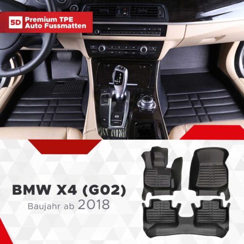 BMW X4 (G02) ab 2018 – Fussmatten 5D