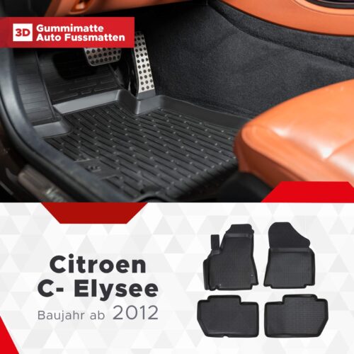 Citroen C-elysee ab 2012 – Fussmatten 3D