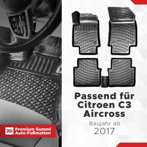 Citroen C3 Aircross ab 2017 – Fussmatten 3D