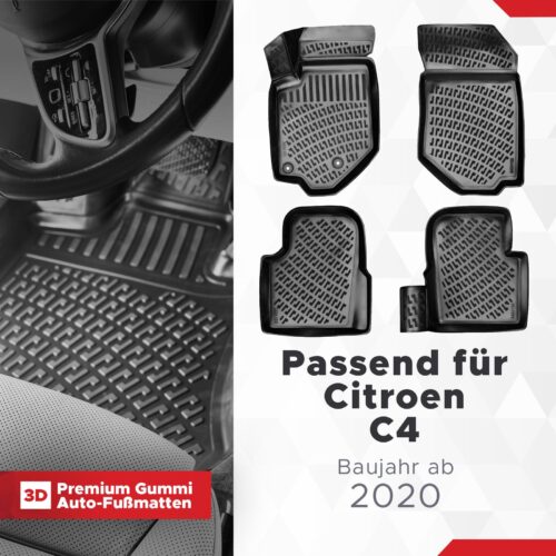 Citroen C4 ab 2020 – Fussmatten 3D