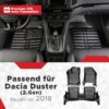 Dacia Duster (2. Gen) ab 2018 – Fussmatten 5D