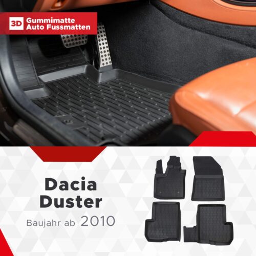 Dacia Duster 4*2 2009–2017 – Fussmatten 3D