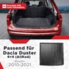 Dacia Duster 4x4 2010–2021 – Kofferraummatte 3D Dacia Duster 4x4 2010–2021 – Kofferraummatte 3D
