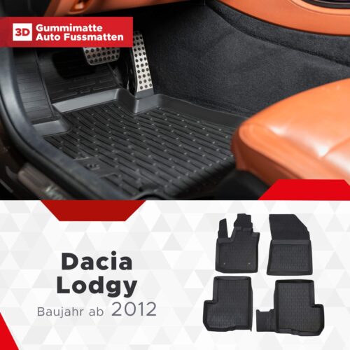 Dacia Lodgy ab 2012 – Fussmatten 3D