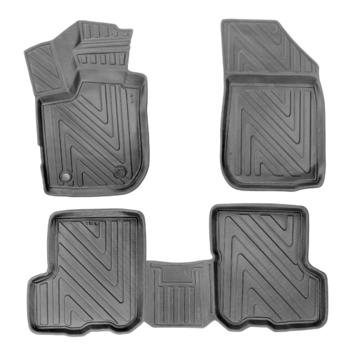 Dacia Sandero II (2. Gen) 2012–2020 – Fussmatten 3D Carbon-Optik