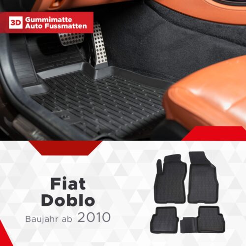 Fiat Doblo 2010–2022 – Fussmatten 3D