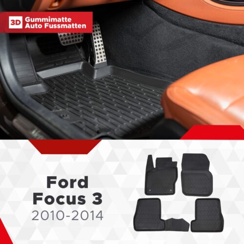 Ford Focus 3 2010–2014 – Fussmatten 3D
