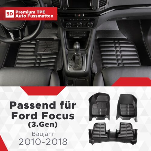 Ford Focus (3. Gen) 2010–2018 – Fussmatten 5D