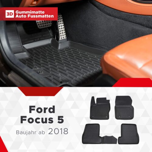 Ford Focus 4 (4. Gen) 2018–2023 – Fussmatten 3D