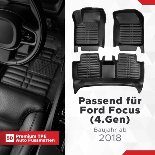 Ford Focus (4. Gen) ab 2018 – Fussmatten 5D