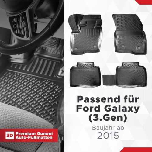 Ford Galaxy (3. Gen) ab 2015 – Fussmatten 3D