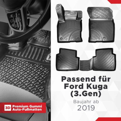 Ford Kuga (3. Gen) ab 2019 – Fussmatten 3D