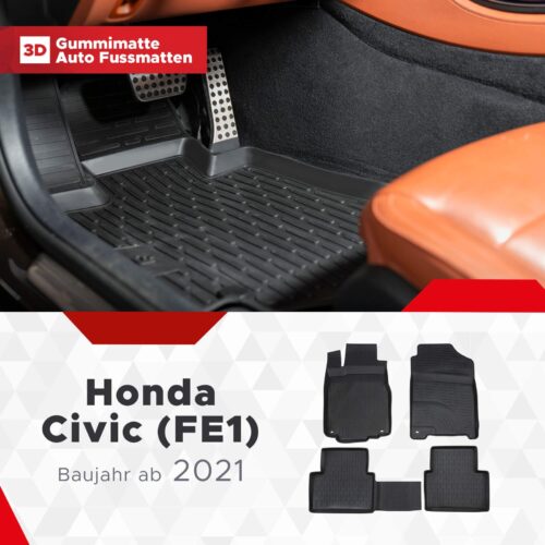 Honda Civic (Fe1) ab 2021 – Fussmatten 3D