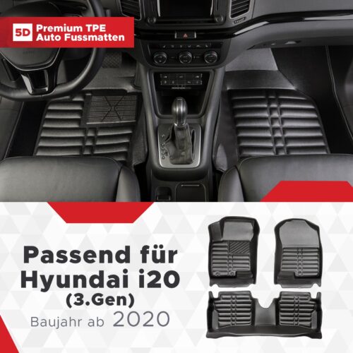 Hyundai i20 (3. Gen) ab 2020 – Fussmatten 5D
