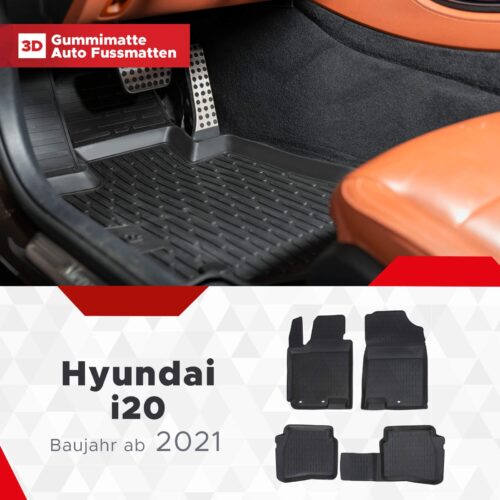 Hyundai i20 III ab 2020 – Fussmatten 3D