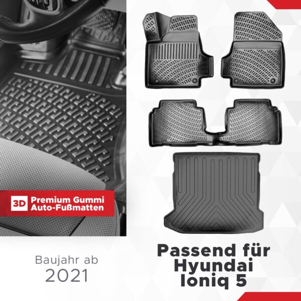 hyundai-ioniq-5-ab-2021-fussmatten-und-kofferraumset-3d-1 Hyundai Ioniq 5 ab 2021 – Fussmatten- und Kofferraumset 3D