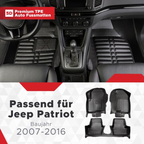 Jeep Patriot 2007–2016 – Fussmatten 5D