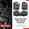 Kia Ceed (2. Gen) 2012–2018 – Fussmatten 5D