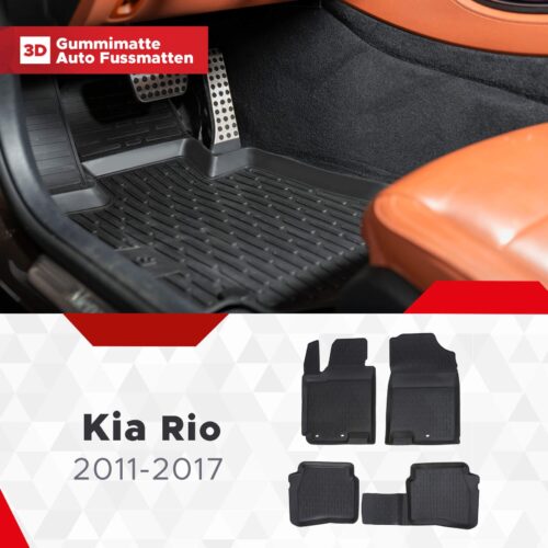 Kia Rio 2011–2017 – Fussmatten 3D