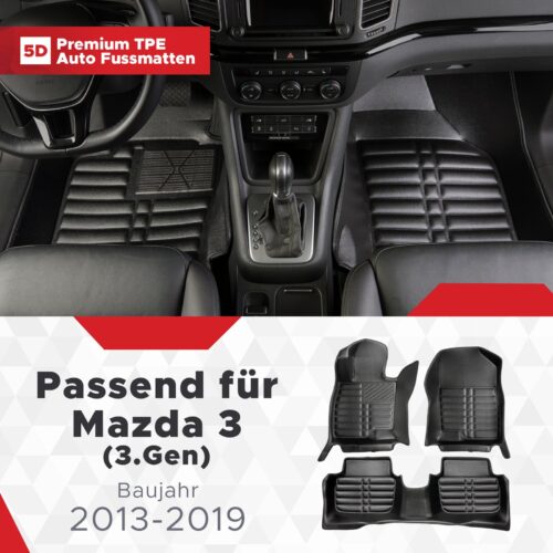 Mazda 3 (3. Gen) 2013–2019 – Fussmatten 5D