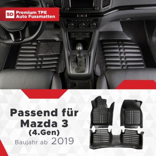 Mazda 3 (4. Gen) ab 2019 – Fussmatten 5D