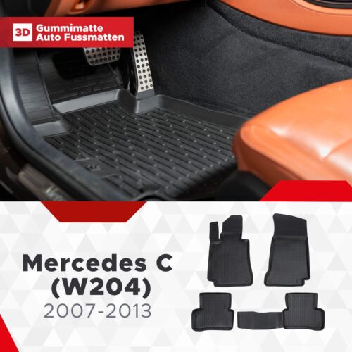 Mercedes C-Klasse (W204) 2007–2014 – Fussmatten 3D