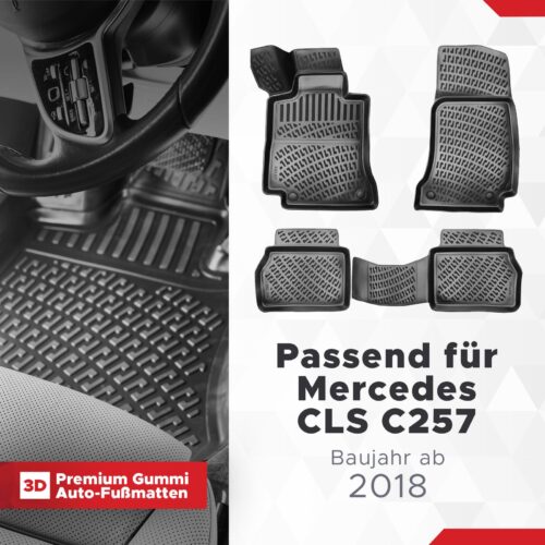 Mercedes CLS (C257) ab 2018 – Fussmatten 3D