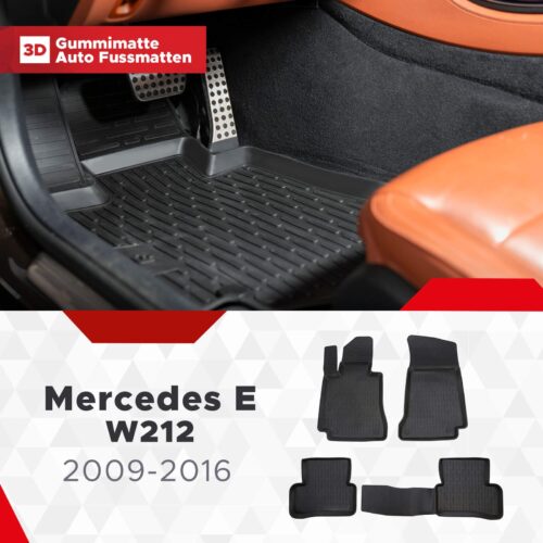 Mercedes E-Klasse (W212) 2009–2016 – Fussmatten 3D