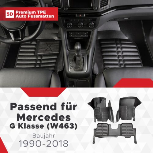 Mercedes G-Klasse (W463) 1990–2018 – Fussmatten 5D