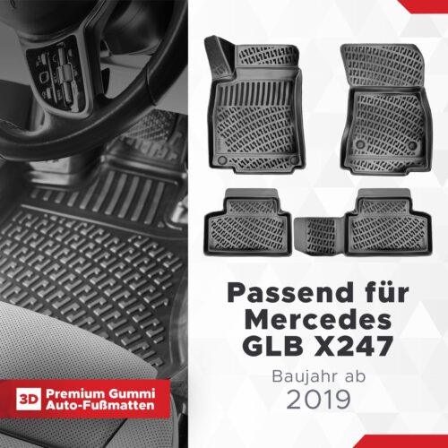 Mercedes GLB (X247) ab 2019 – Fussmatten 3D