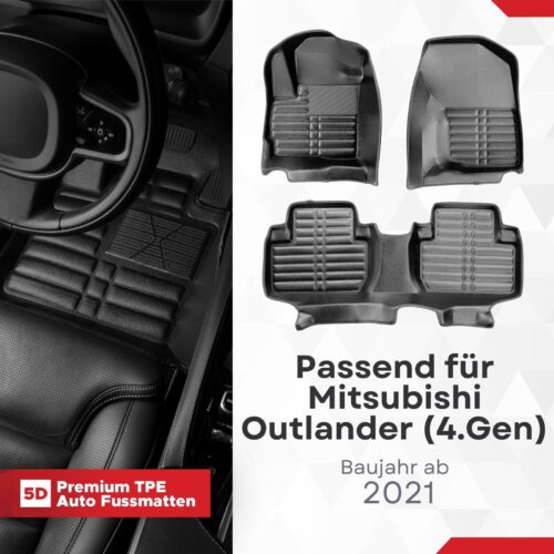 Mitsubishi Outlander (4. Gen) ab 2021 – Fussmatten 5D