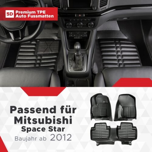 Mitsubishi Space Star ab 2012 – Fussmatten 5D