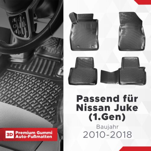 Nissan Juke (1. Gen) 2010–2018 – Fussmatten 3D