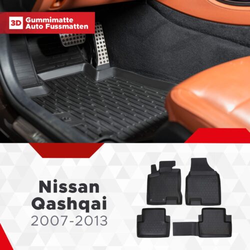 nissan-qashqai-2006-2013-fussmatten-3d-1 Nissan Qashqai 2006–2013 – Fussmatten 3D