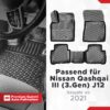 Nissan Qashqai III (3. Gen) (J12) ab 2021 – Fussmatten 3D