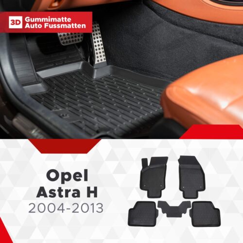 Opel Astra H 2004–2013 – Fussmatten 3D