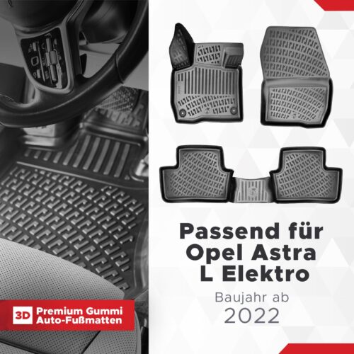 Opel Astra L Elektro ab 2022 – Fussmatten 3D